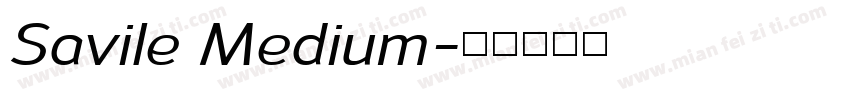 Savile Medium字体转换
